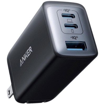 شاحن أنكر 737 GaNPrime | 120 واط | 3 منافذ (USB-C × 2 + USB-A)